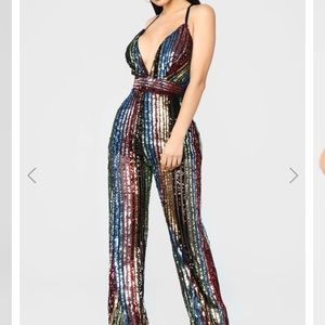 Fashionova small sequin jumpsuit